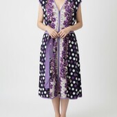 Бавовняний домашній халат на блискавці