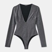 Стильний боді з люрексом, L