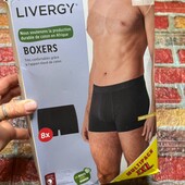 Арт.735 труси боксери чоловічі чорні мега пак 8шт розмір ххл livergy.