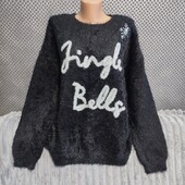 Симпатичный женский новогодний свитер травка, р.50(евро)