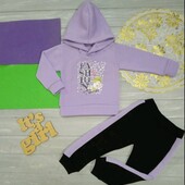 Костюм дитячий тринитка фліс 80-115р кольори