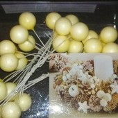 Розпродаж! Новорічний декор на вінок,ялинку шаріки Нідерланди 40шт.