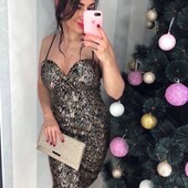 Эффектное элегантное платье нарядное вечернее