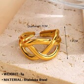 Каблучка Stainless steel нержавіюча сталь позолота