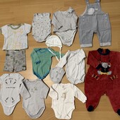 Великий пакет речей нових та бу на новонародженого