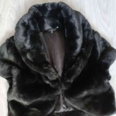 Savida брендовая теплая стильная меховая жилетка/ болерошка размер евро 36/38