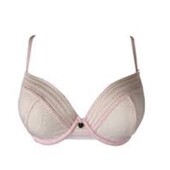 Якісний бюстгальтер на тонкому поролоні та кісточках з мереживом , розмір 30F