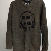 Свитер теплый вязаный