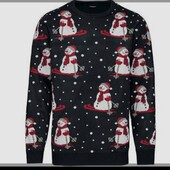 10045Чоловічий прекрасний новорічний в'язаний светр Livergy.Рекомендую!