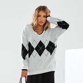 Шикарный джемпер, пуловер, свитер, Турция, р. оверсайз , наши 48-56