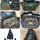 Сумка бананка. Нагрудная сумка. Поясная сумка. Разные виды.