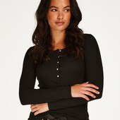 Hunkemoller! Домашній жіночий реглан, лонгслів S black! Лот 2