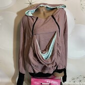 Флисовое худи для мамы с малышом размер ХЛ