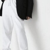 Білі жіночі флісові Джогери оверсайз . Розмір М . Нові - з бірками .