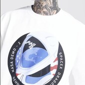 Чоловічий флісовий світшот оверсайз . Розмір L , буде на більший .