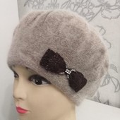 Красивий теплий берет 2 Кольори! Якість Преміум Класа!