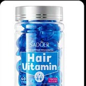 *Вітамінні капсули для волосся з олією жожоба, авокадо та олією аргани, 40 од*