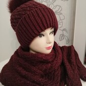 Красивий комплект з мітенками Р. 54-60 2 Кольори Якість преміум-класу