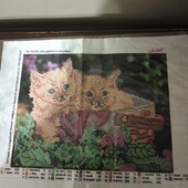 Схема для вишивання "Кошенята в кошику"