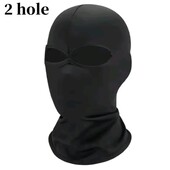 Тонка балаклава, чорна, для мотоцикла, велосипеда під шолом