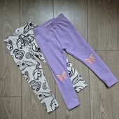 Лот легінсів 5 шт + 1 у подарунок 98-104 Гарний стан