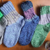 Тепленькі в'язані шкарпетки для чоловіків