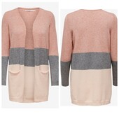 Трикотажний кардиган на пишні форми в пастельних тонах