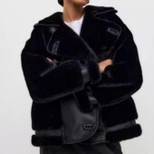 Куртка -дубленка оверсайз