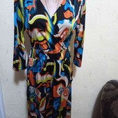 Кольорова сукня 14 розміру,в грудях 112 см.