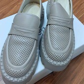 шикарні шкіряні лофери 39