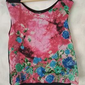 Гарна шифонова блуза на пишні форми. ПОГ:55 см