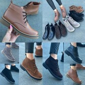 36-41 рр черевики демі/зима натуральна шкіра/замша чорний, рудий, коричневий, капучіно