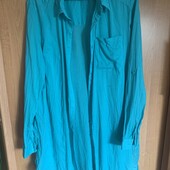 Дуже гарне плаття сорочка. Колір - бірюза Тканина натуральна