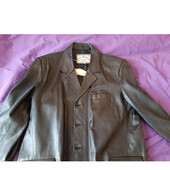 Мужской кожаный пиджак 56 р