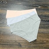 Арт.1566 трусики жіночі хіпстери бавовняні 3шт h&m розмір S.