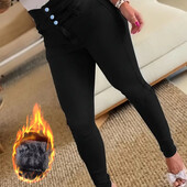 Круті утеплені джинси з високою талією нові, розмір XS/S!