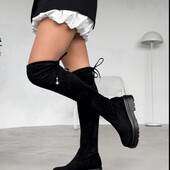 Сапоги чулок замша зима та демі