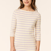 ♕ Якісна жіноча кофточка у бузкову смужку, розмір наш 46-48 (40/42 євро)