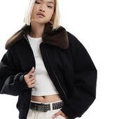 Monki куртка бомбер зима