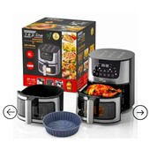 Електрична фритюрниця Zepline з чашею на 8 літрів та вбудованим грилем 3500Вт