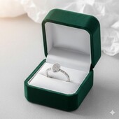 Стильна срібна каблучка з філими фіанітами 17.5 розмір