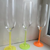 Келихи для шампанського 3 штуки