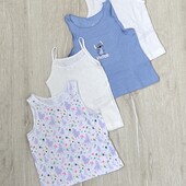 Primark.Набір майок для дівчинки 4 шт ,92 см (1,5/2 роки)