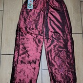 Нові утеплені штани плащівка на дівчинку, р.110