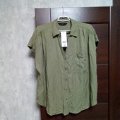 Новая брендовая вискозная блузка-рубашка р.18-20.