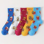 5 пар в лоті.Жіночі, підліткові високі шкарпетки 36-41 р