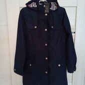 Розпродаж!!! Брендовая новая водоотталкивающая удлинённая куртка-парка р.8евро(10-12).