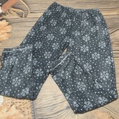 Плюшевые пижамные штаны размер м/л