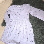 Sinsay 128 трикотажная сукня бавовна прекрасний стан