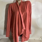 Флисовый кардиган с трикотажными рукавами размер Л/ХЛ, состояние отличное